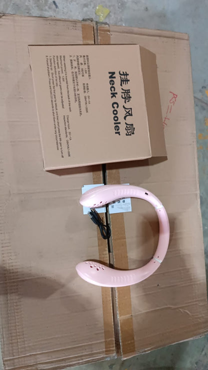 Portable USB Rechargeable Neck Fan Ã¢â‚¬â€œ Wearable, 3 Speeds, Headphone Design