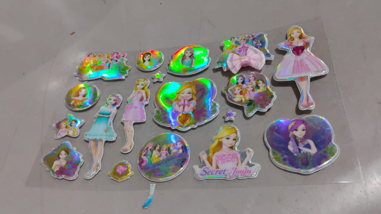 Multipurpose Adhesive 3D Stickers (2 Sheet / 19Ãƒâ€”12 Cm)