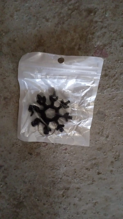 Durable 18-in-1 Snowflake Multi-Tool Ã¢â‚¬â€œ Portable Bottle Opener, Phillips Screwdriver & Wrench Kit