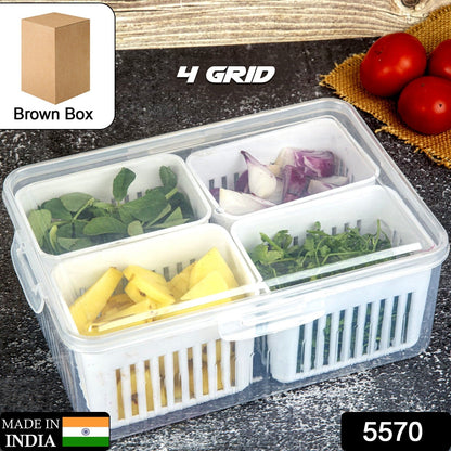 Fridge Storage Box Ã¢â‚¬â€œ Freezer & Kitchen Organizer for Vegetables & Food (1 Pc)