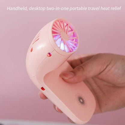 Portable Mobile Phone Holder Fan Ã¢â‚¬â€œ Handheld, Multi-Function (Battery Not Include)