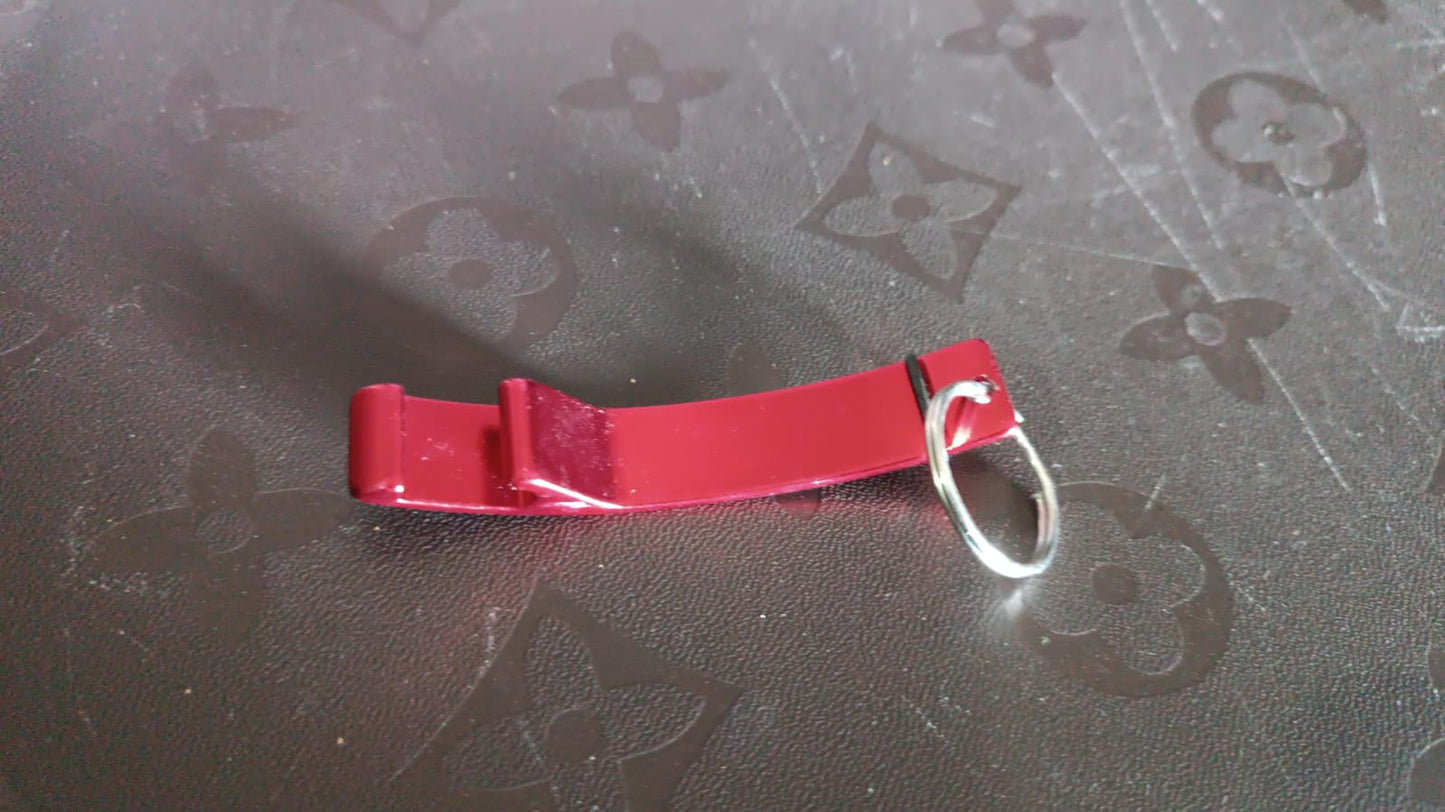 Metal Bottle Opener Keychain (2 Pc)