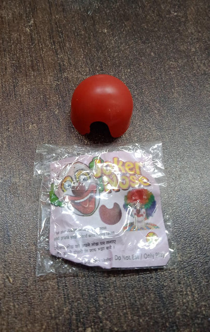 Small Plastic Joker Clown Nose toy (10 Pc / Mix Color & Design)