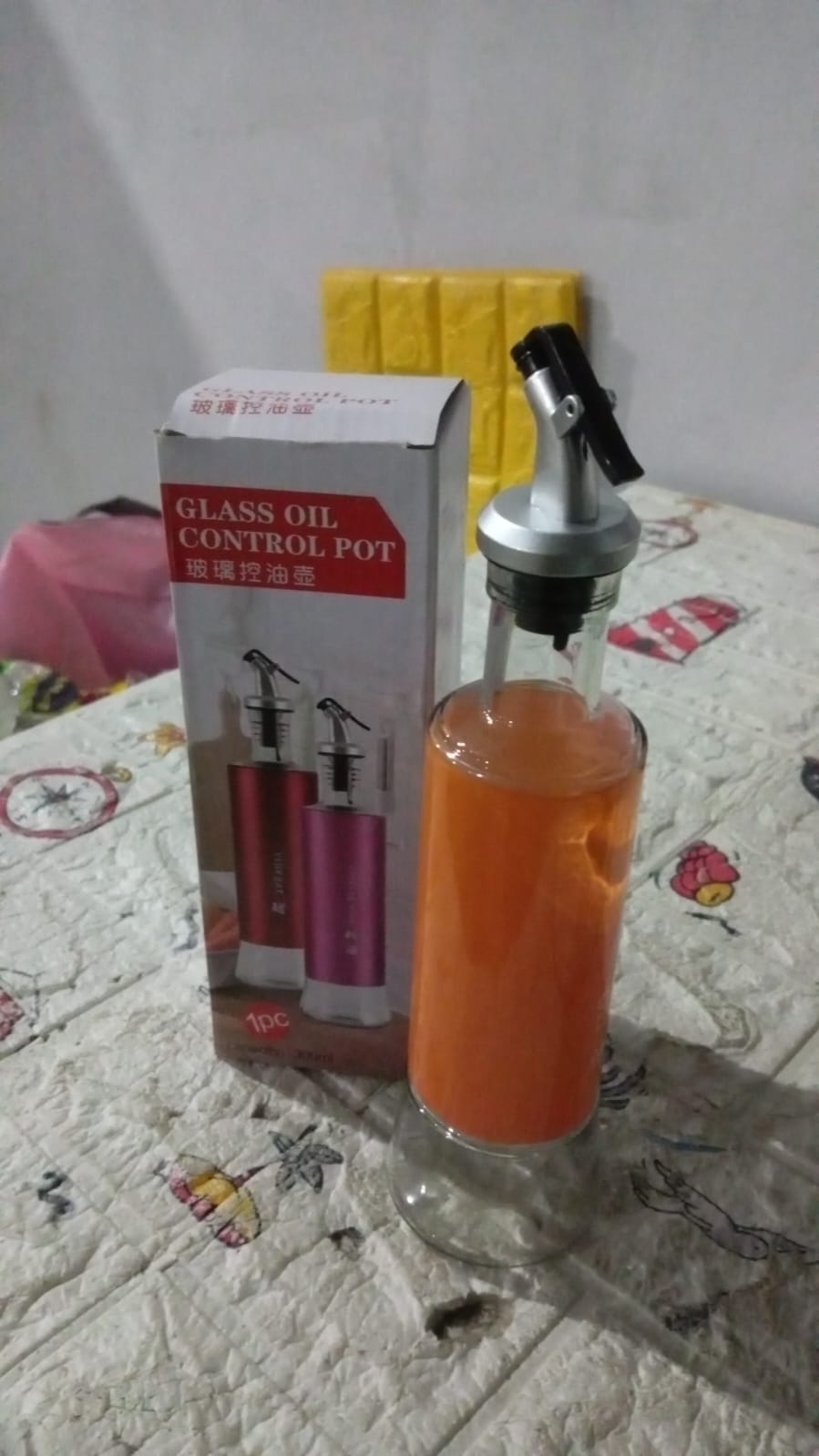 Olive Oil Dispenser Ã¢â‚¬â€œ Leakproof Glass Bottle with Non-Drip Spout for Kitchen & Cooking (300 ML)