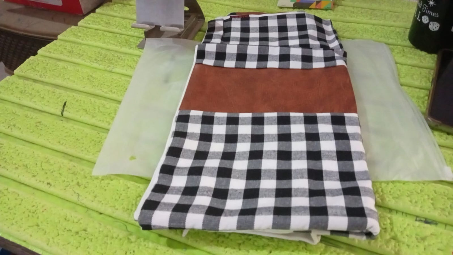 Pillow Covers, Leather & Cotton Cushion Covers (15 Ãƒâ€” 15 Inch / 1 Pair / 2 Pc)