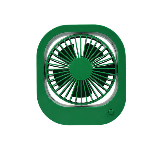 Portable USB Fan - Rechargeable, 2-Speed 180Ã‚Â° Rotating Quiet Personal Fan for Travel, Car, and Outdoors (Battery Not Included)