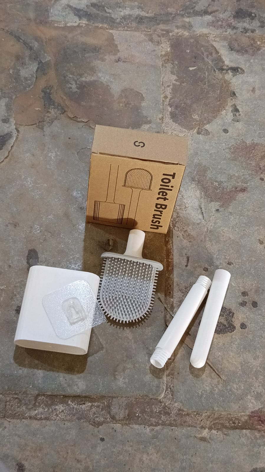 Portable Silicone Toilet Brush Ã¢â‚¬â€œ Wall-Mounted, Anti-Drip Cleaner with Non-Slip Handle