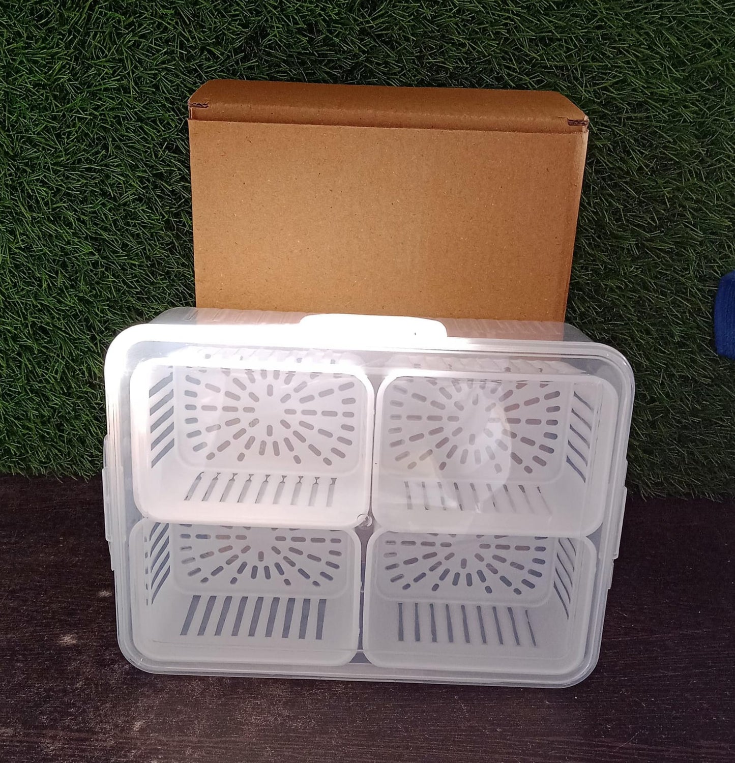 Fridge Storage Box Ã¢â‚¬â€œ Freezer & Kitchen Organizer for Vegetables & Food (1 Pc)