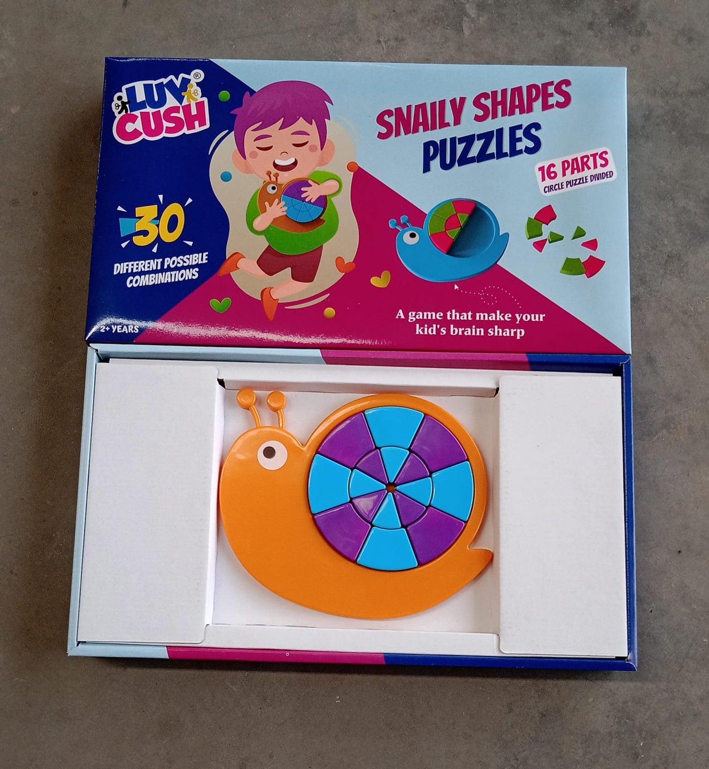 Mini Snail Puzzle Ã¢â‚¬â€œ STEM Educational Toy, Puzzle Games for Ages 3-6 (Mix Color)