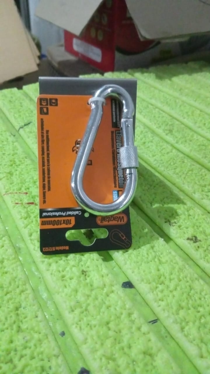 Snap Hook With Screw-Stainless Steel Snap Hook Clip Heavy Duty, Carabiner Clip (10Ãƒâ€”100 MM / 1 Pc)