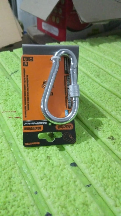 Snap Hook With Screw-Stainless Steel Snap Hook Clip Heavy Duty, Carabiner Clip (10Ãƒâ€”100 MM / 1 Pc)