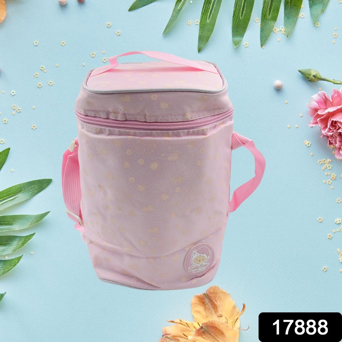 Cute Animal Zip Lunch Bag with Adjustable Strap Ã¢â‚¬â€œ Reusable & Durable (1 Pc)