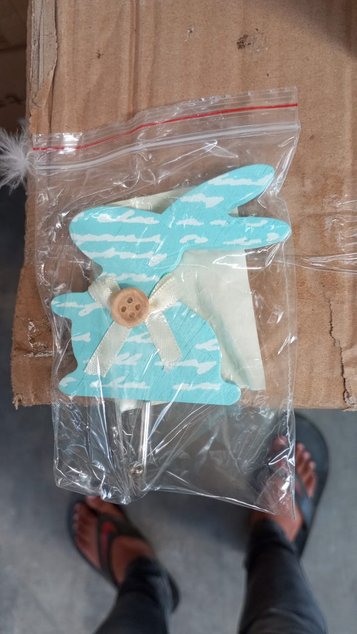 Bunny Adhesive Wall Sticky Hook Strong Wall Hook For Office , Bathroom & Home Use (3 Pc Hook)