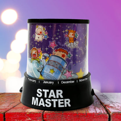 LED Projector Night Light Ã¢â‚¬â€œ 3 Battery Lamps with Rotating Music, Ideal for Kids & Home Decor (1 Pc, Battery Not Included)