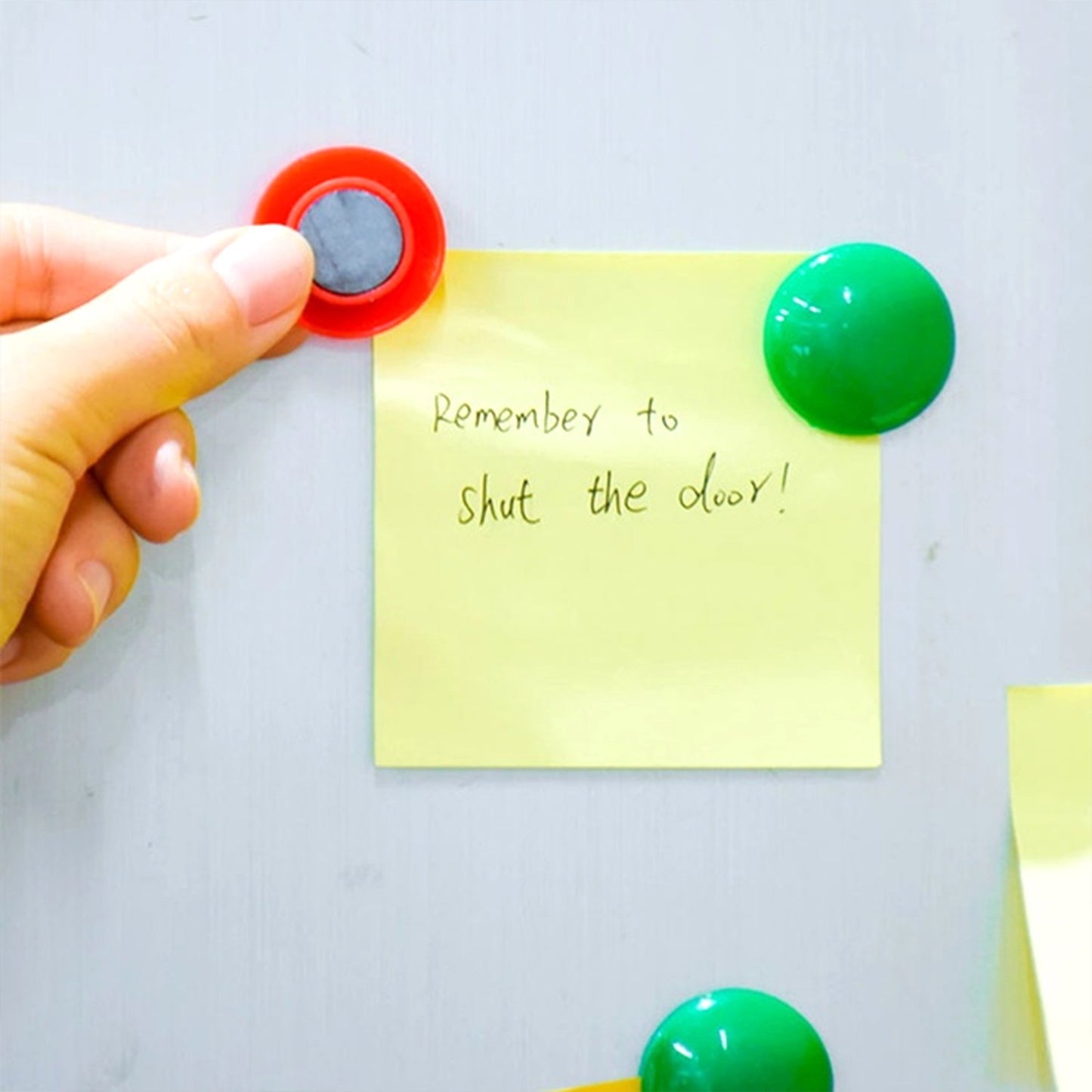 4676 Colorful Board Magnets Circular Plastic Buttons-2 pcs