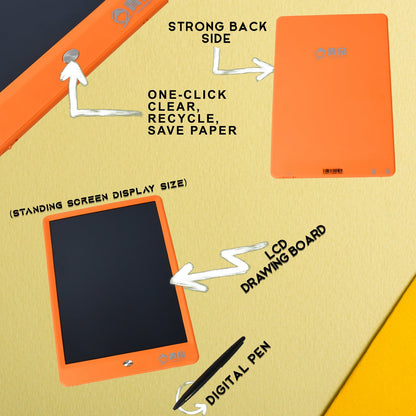 Portable LCD Writing Board Slate Drawing Record Notes Digital Notepad with Pen Handwriting Pad Paperless Graphic Tablet for Kids (1 pc / 25Ãƒâ€”15 Cm)