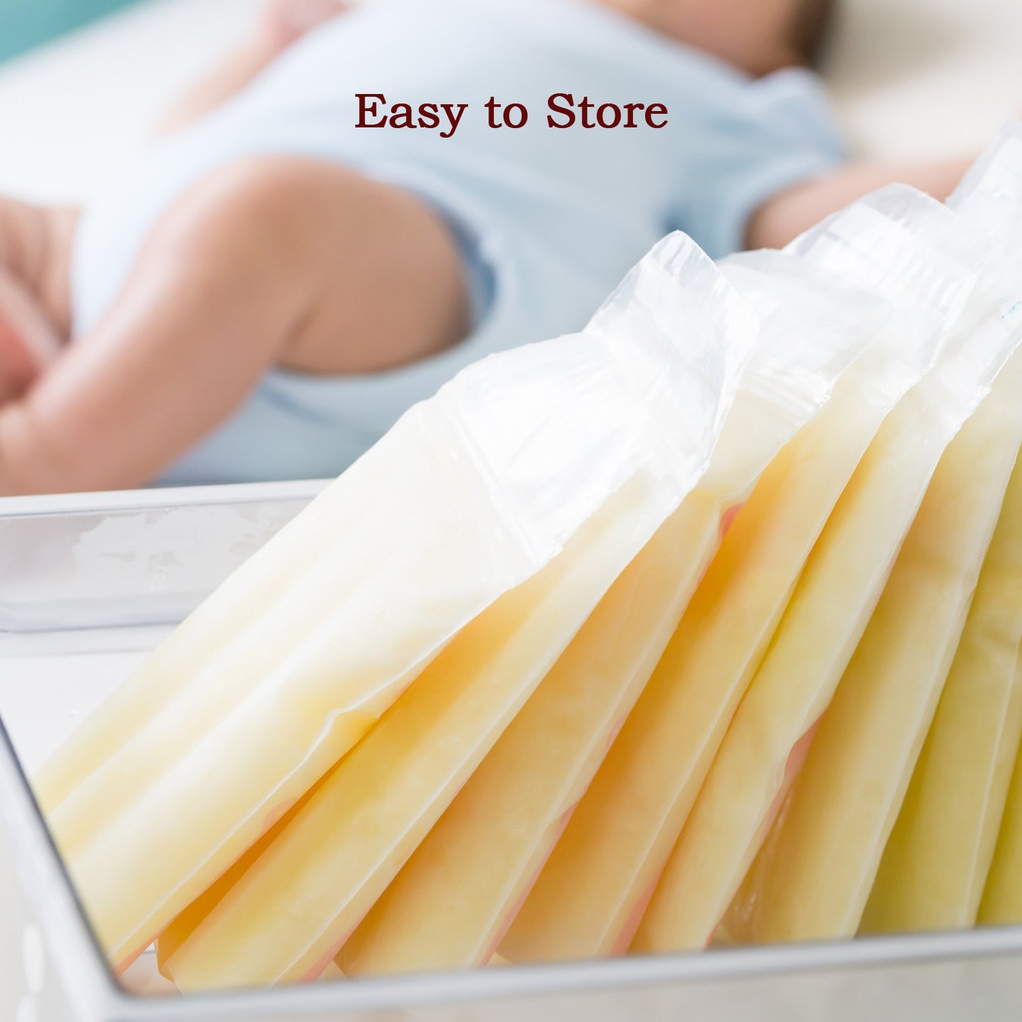 Breastmilk Storage Bags Double Zipper Seal (2 Pc)