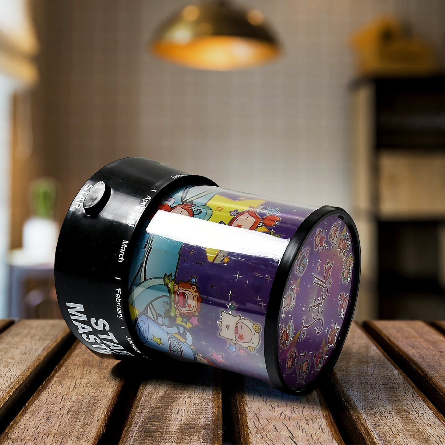 LED Projector Night Light Ã¢â‚¬â€œ 3 Battery Lamps with Rotating Music, Ideal for Kids & Home Decor (1 Pc, Battery Not Included)