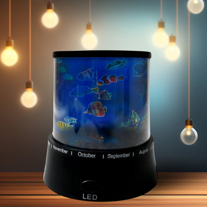 LED Projector Night Light Ã¢â‚¬â€œ 3 Battery Lamps, Rotating with Music, Perfect for Kids & Home Decor (1 Pc, Battery Not Included)