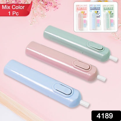 Electric Eraser Kit Ã¢â‚¬â€œ Battery Operated with 10 Refills for Drawing & Sketching (Mix Design / Battery Not Included)