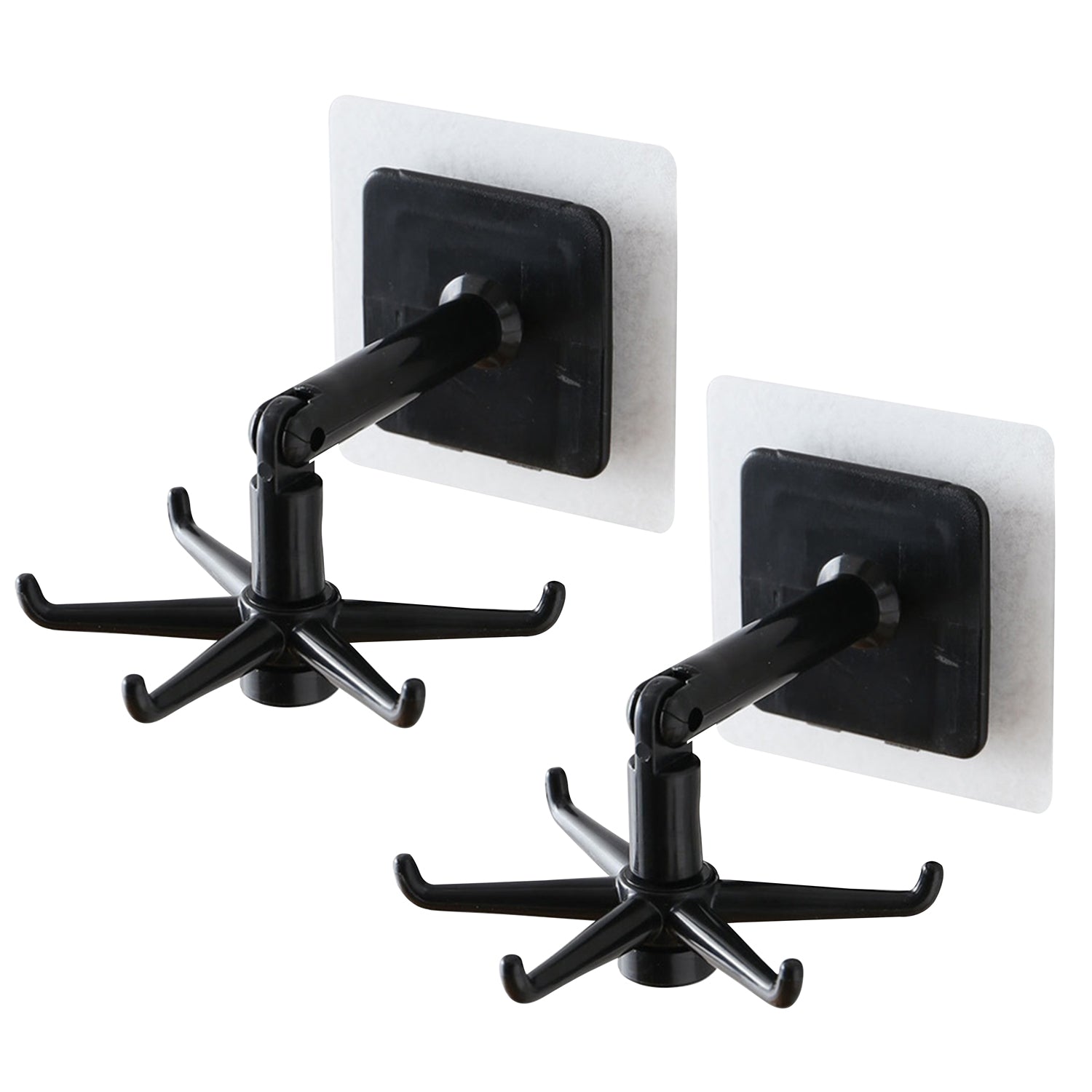 Brown box with 360Â° rotatable hooks for hanging