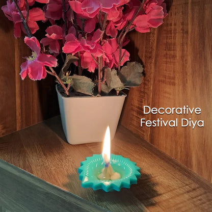 Silicone Diya For Diwali Attractive Design Colourful Diya Combo (Mix Design 2 Pc)
