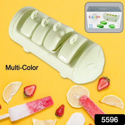 Cartoon Ice Candy Mold Ã¢â‚¬â€œ 4-Cup Multicolor Set (1 Pc)