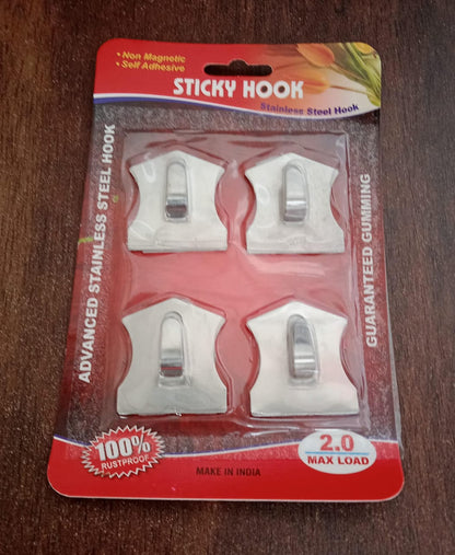 Self-Adhesive Stainless Hooks Ã¢â‚¬â€œ Waterproof for Robes, Coats & Towels