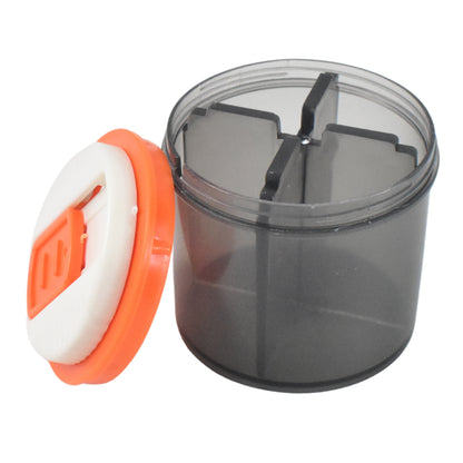 Plastic 4 Section Pill Box Organizer (1 Pc  Mix Color)