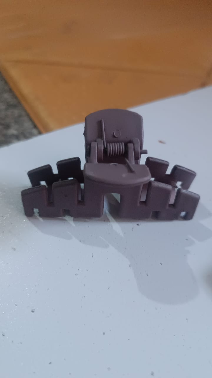 Matte Hair Clamp Ã¢â‚¬â€œ Decorative Barrette for Hair Fixation & Face Washing-3 pcs