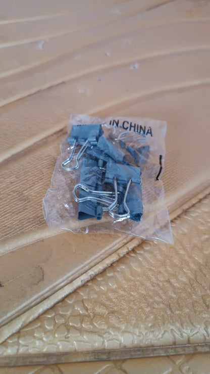 Paper Holding Binder Clips Paper Clips (24 Pcs Set / Mix Color)