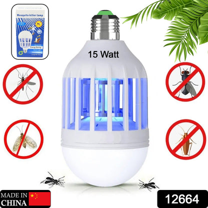 15W Mosquito Killer Lamp Ã¢â‚¬â€œ E27 LED Zapper for Flying Insects & Moths