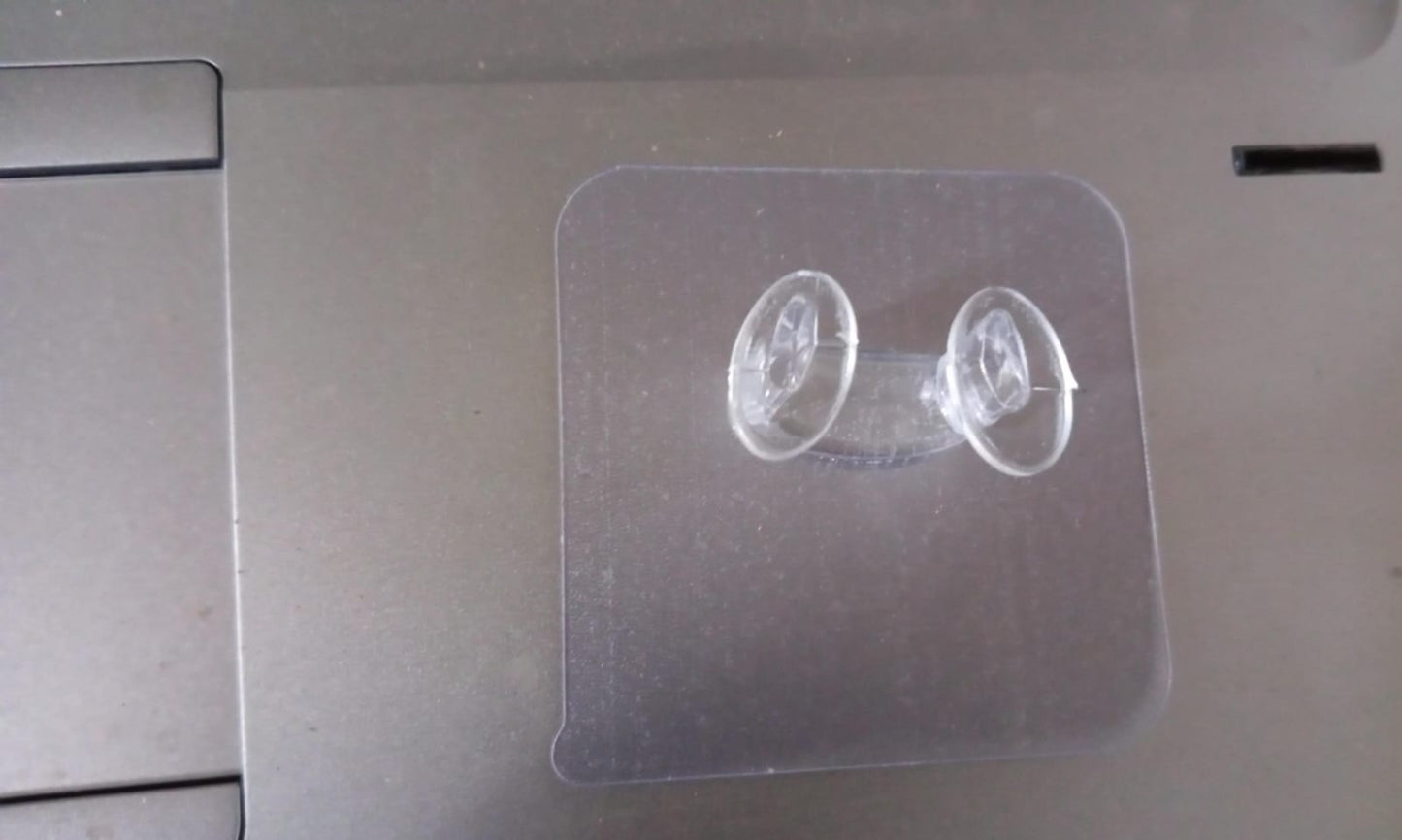 Transparent Self-Adhesive Wall Hook Ã¢â‚¬â€œ Drill-Free, Waterproof & Oil-Proof for Toothbrush, Socket (5 Pc)