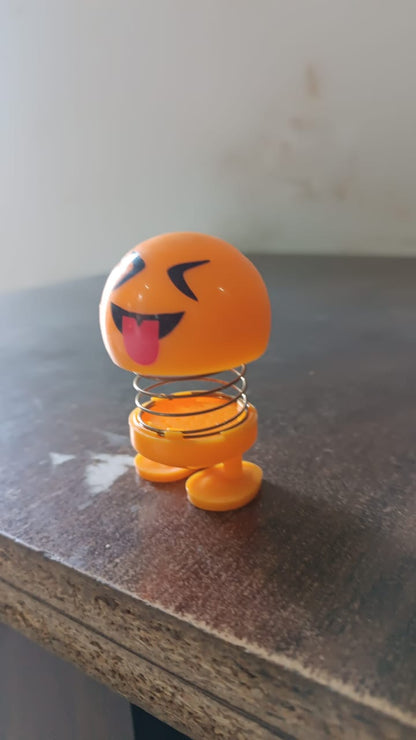 Cartoon Face, Spring Doll Toy Emoji (2 Pc)