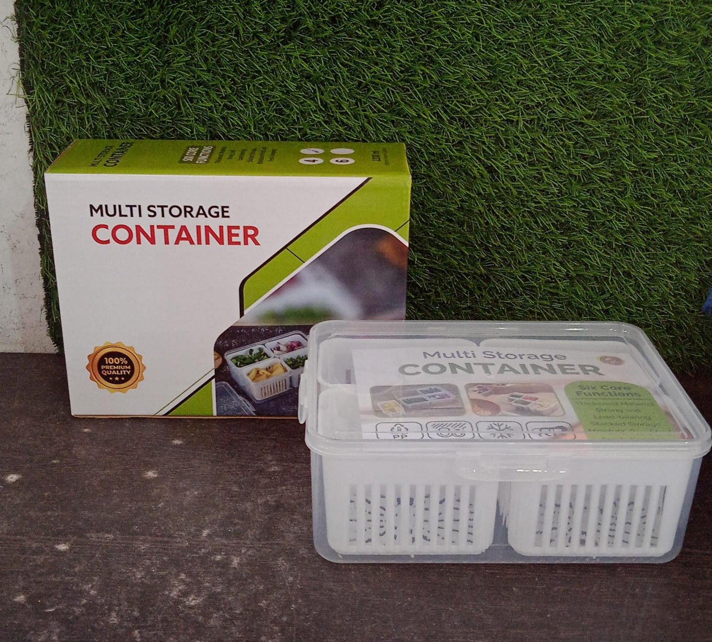 Fridge Storage Box Ã¢â‚¬â€œ Freezer & Kitchen Organizer for Vegetables & Food (1 Pc)