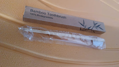Wooden / Bamboo Brush Toothbrush Ultra Soft Bristles (2 Pc)