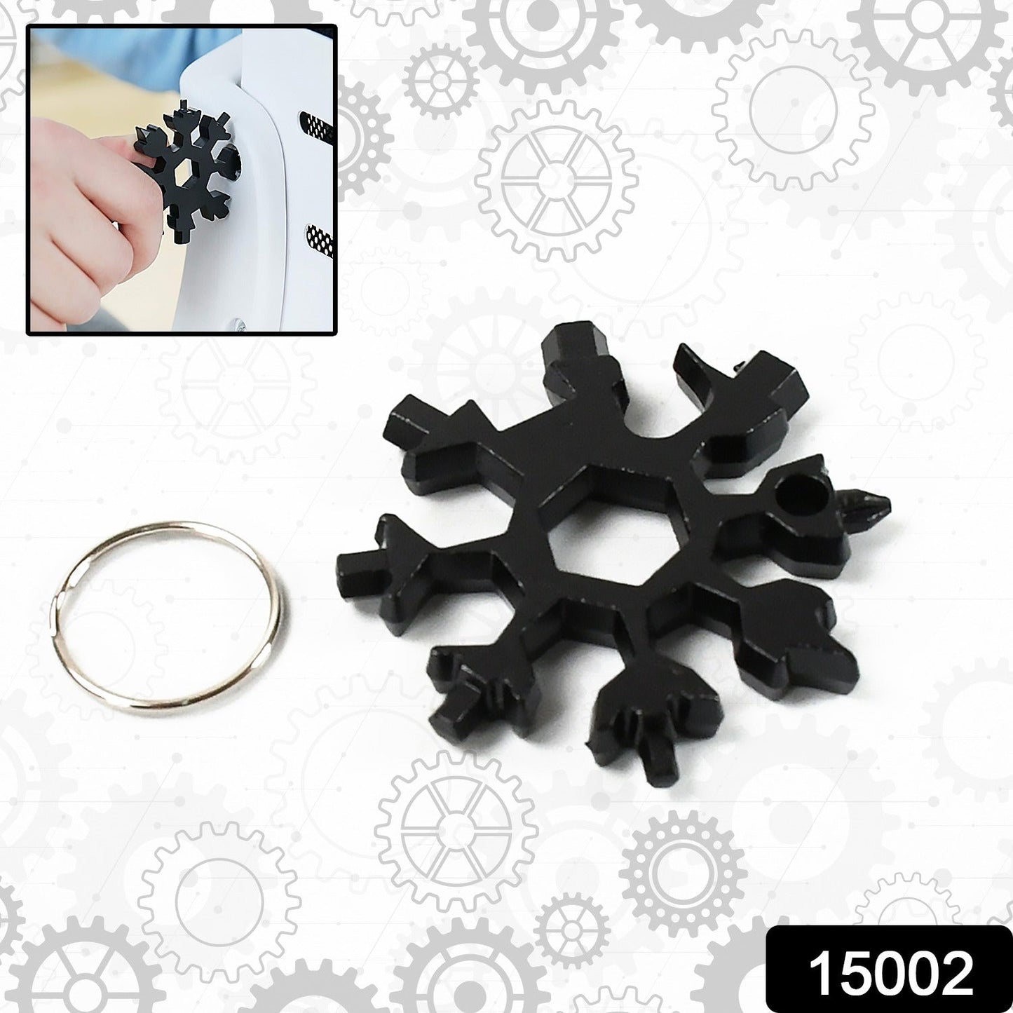 Durable 18-in-1 Snowflake Multi-Tool Ã¢â‚¬â€œ Portable Bottle Opener, Phillips Screwdriver & Wrench Kit