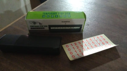 Temporary Car Parking Mobile Number Display with Magnetic Numbers Stickers (1Pc)Ã‚Â 