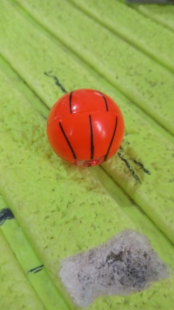 Round Basketball Shaped Pencil Sharpener (3 Pc)