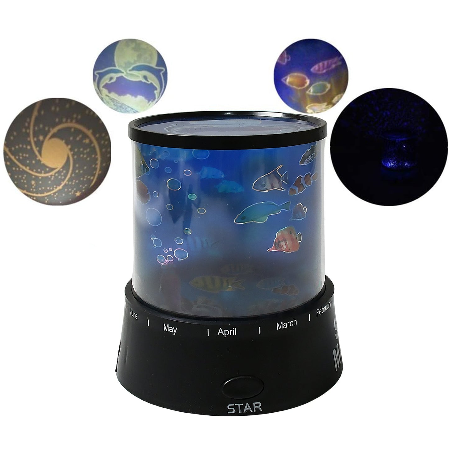 LED Projector Night Light Ã¢â‚¬â€œ 3 Battery Lamps, Rotating with Music, Perfect for Kids & Home Decor (1 Pc, Battery Not Included)