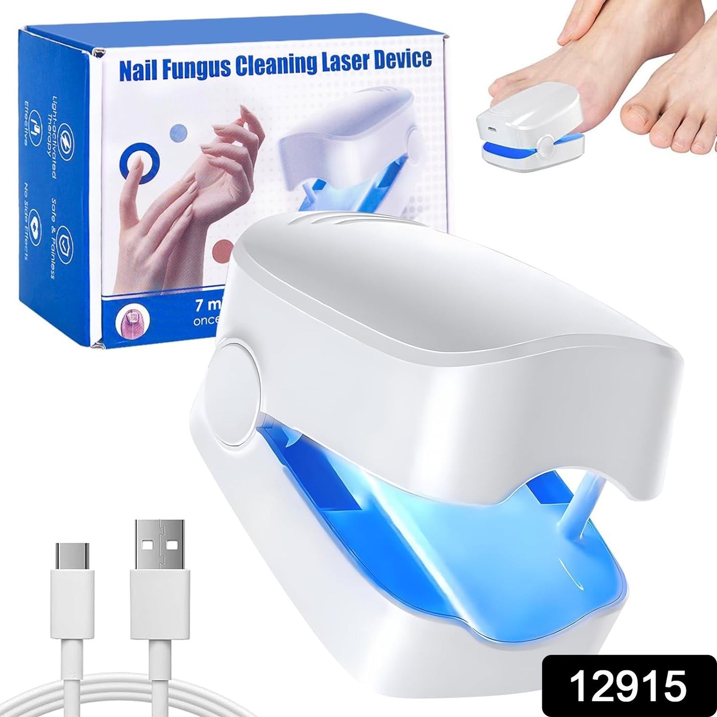 Rechargeable Nail Fungus Laser Ã¢â‚¬â€œ Anti-Fungal Device for Toenails, Hands & Feet (Home Use)
