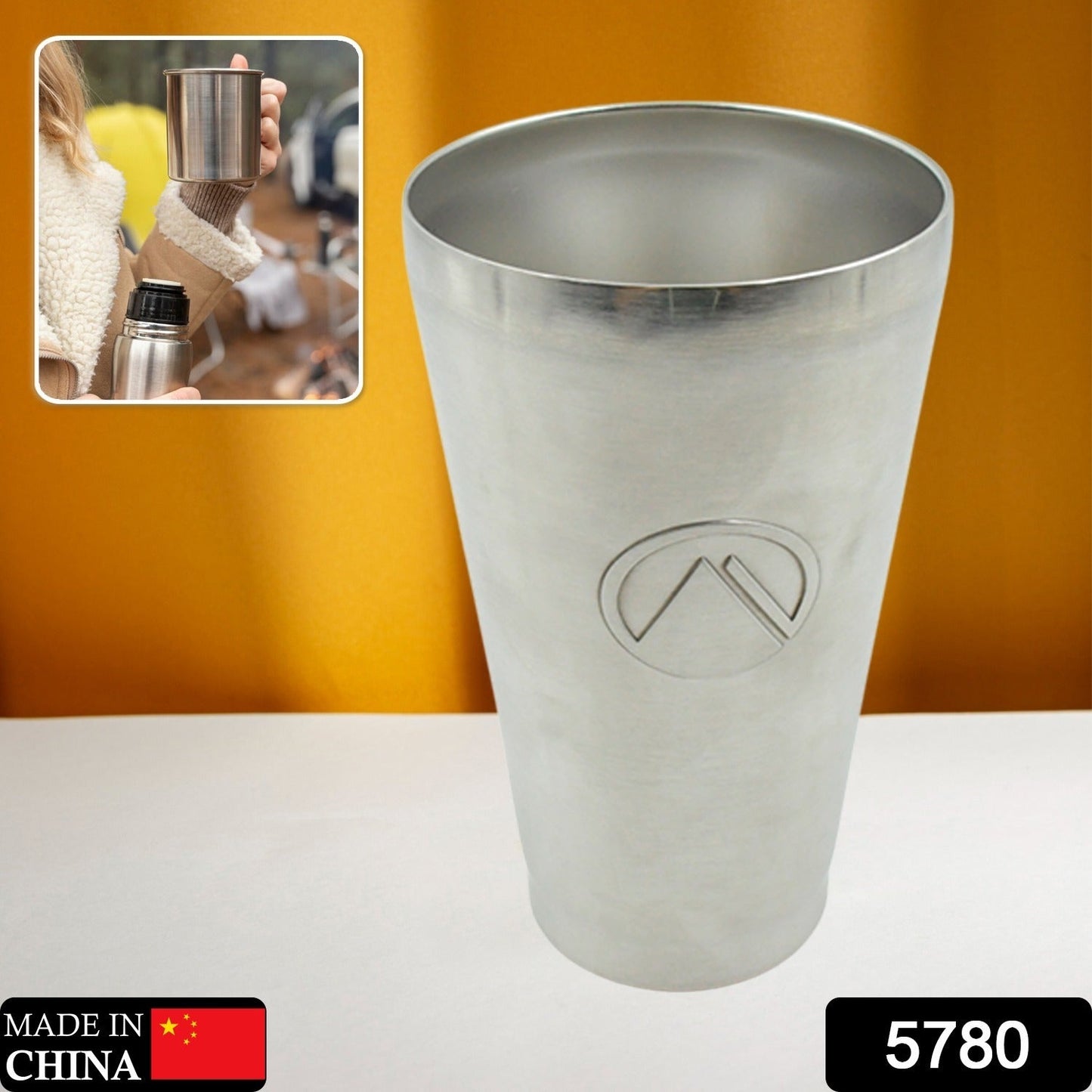 Stainless Steel Vacuum Insulated Travel Mug Ã¢â‚¬â€œ Unbreakable Reusable Drinking Glass for Home & Office (1 Pc)