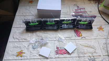 4-Piece Solar Waterproof Garden, Stair & Railing Lights