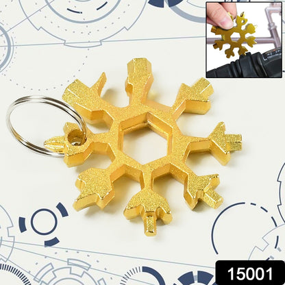 18-in-1 Snowflake Multi-Tool Ã¢â‚¬â€œ Portable Bottle Opener, Screwdriver & Wrench