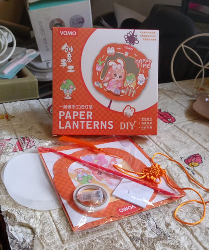 DIY Handmade Cartoon Paper Lanterns Ã¢â‚¬â€œ Antique Hollow-Out LED Projection for Festival Decor