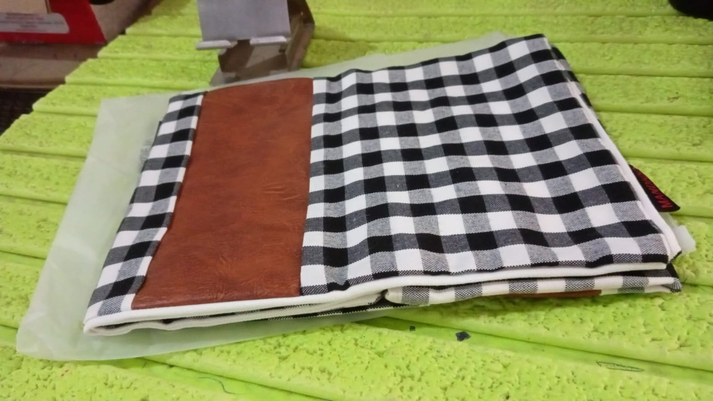 Pillow Covers, Leather & Cotton Cushion Covers (17 Ãƒâ€” 17 Inch / 1 Pair / 2 Pc)