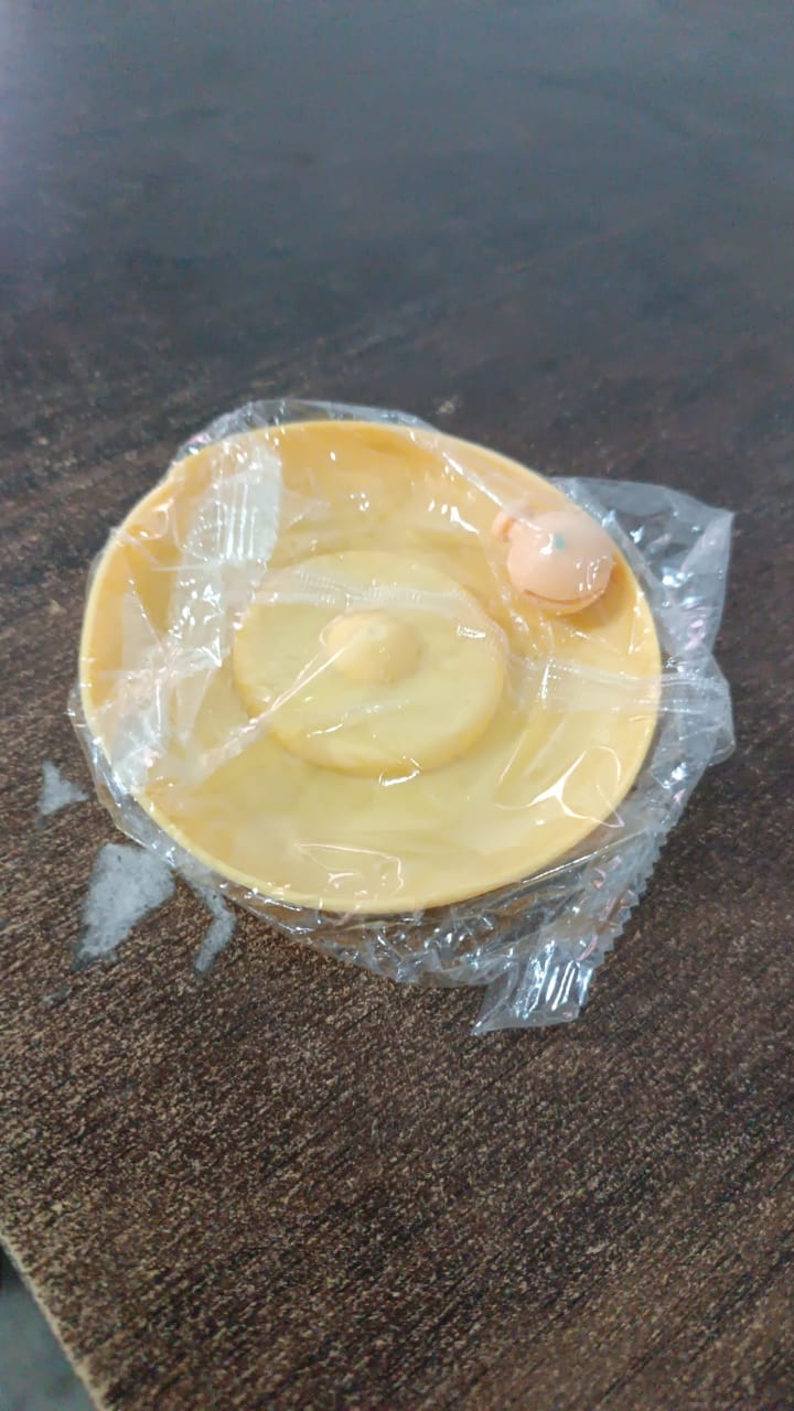 Cup / Mug Lid Dust Proof Silicone Rubber Airtight Seal (Cup & Spoon Not Included Only Lid/ 3 Pc)