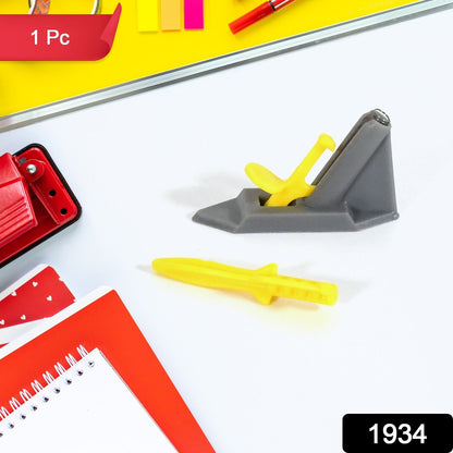 Junior Rocket Launcher Military Theme | Plastic Bullet Toy for Outdoor / Indoor Play-3 pcs