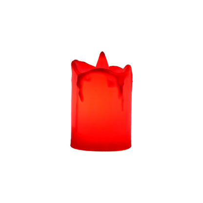 Flameless Melted Design Candles For Decoration (2 Pc)