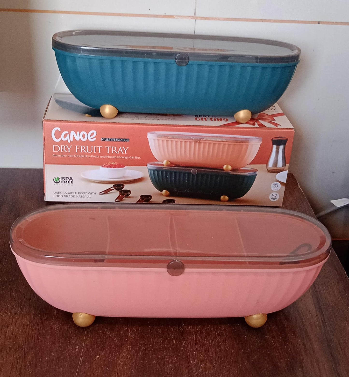 8255Ã‚Â Spice Bottle Spice Jar Durable Spice Seasoning Box, Jar Food Grade Spoon Seasoning Case for Kitchen / Dry fruit Tray (1 Pc)